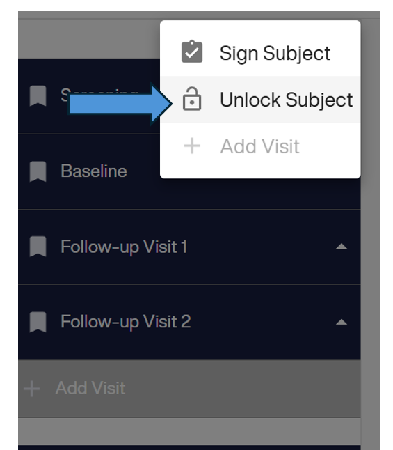 Select Unlock Subject